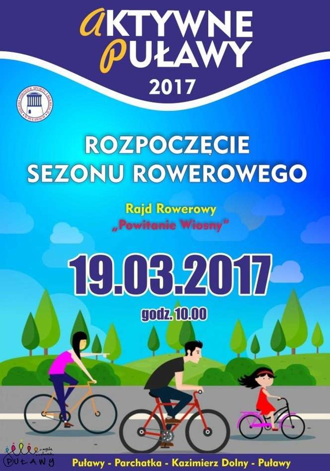 Puławy: Aktywni zbierają naklejki, na początek na rajdzie rowerowym