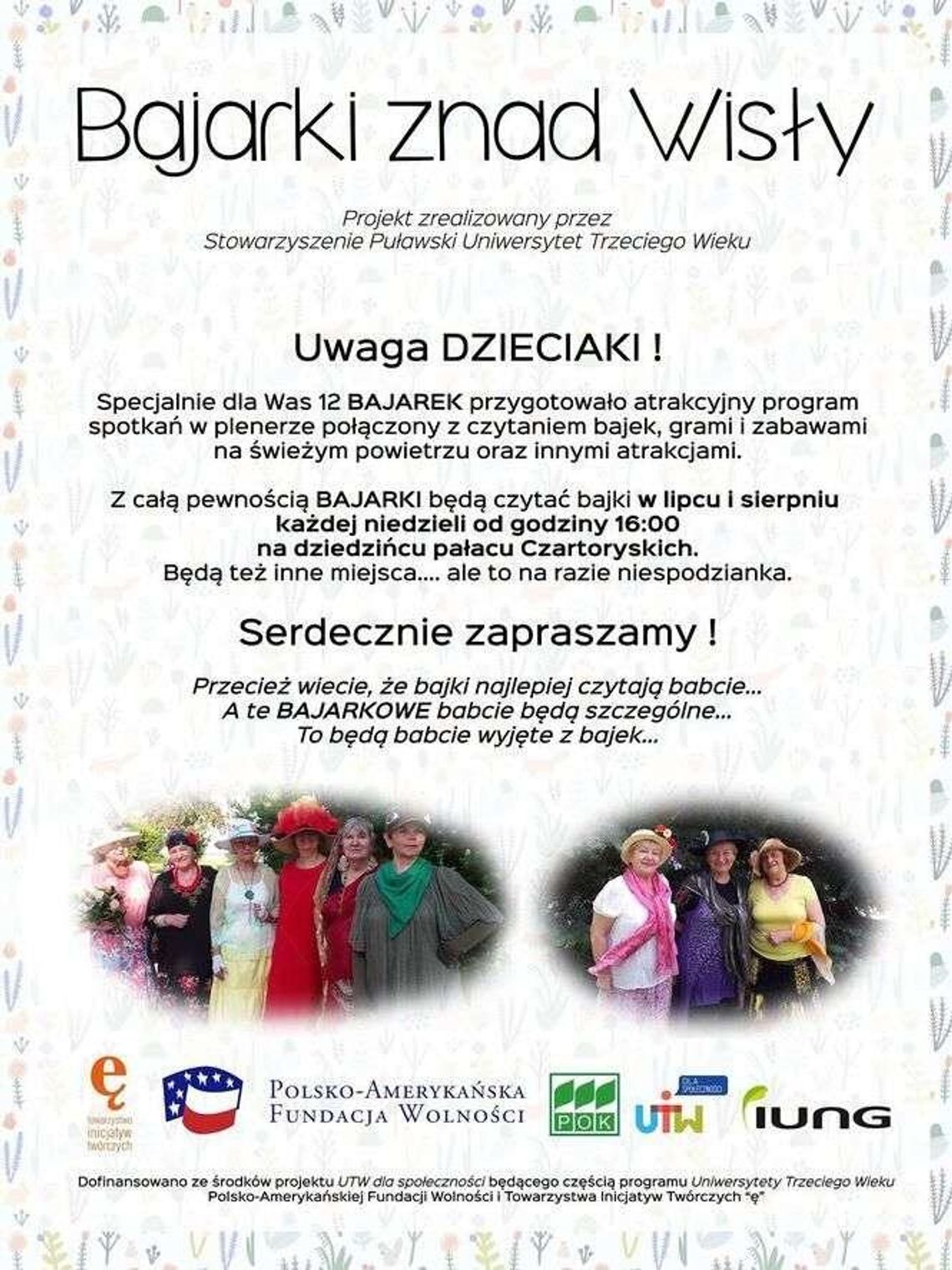 Puławy: Bajarki znad Wisły zapraszają na dziedziniec pałacu