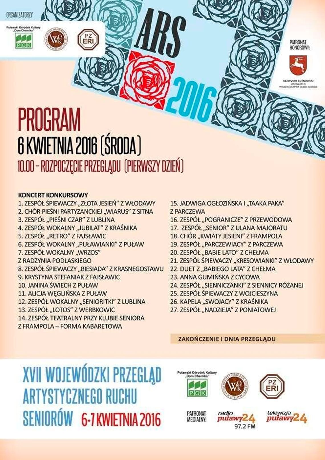 Puławy: Seniorzy na scenę, rusza przegląd