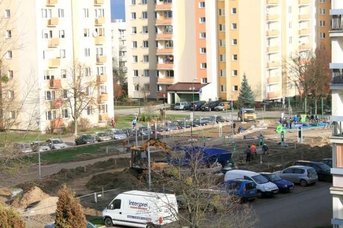 Puławy: Skwer na osiedlu Niwa w przebudowie