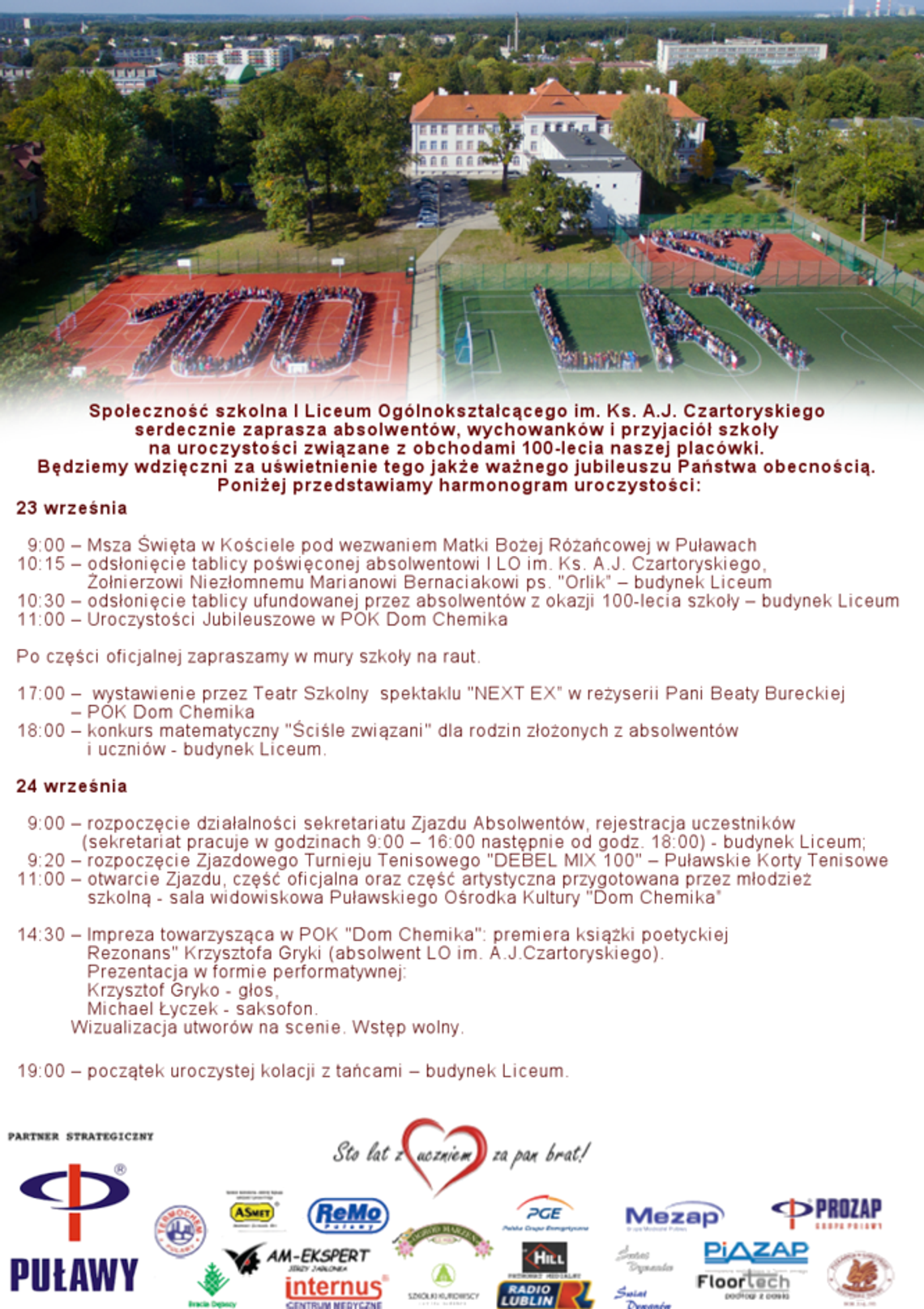 Puławy: Zjazd absolwentów na 100-lecie I LO
