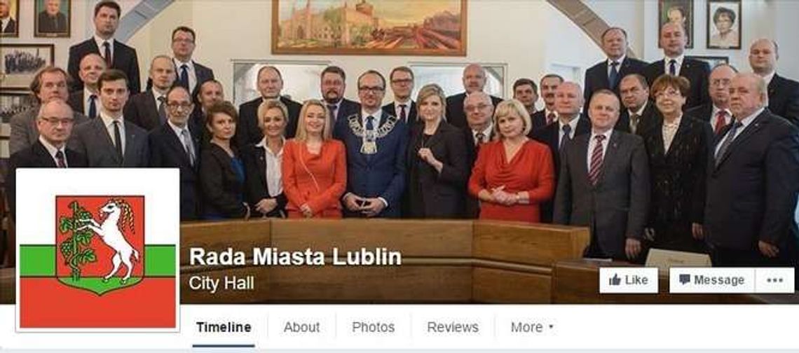 Rada Miasta Lublin na Facebooku. Miasto zapłaci prawie 10 tys. zł