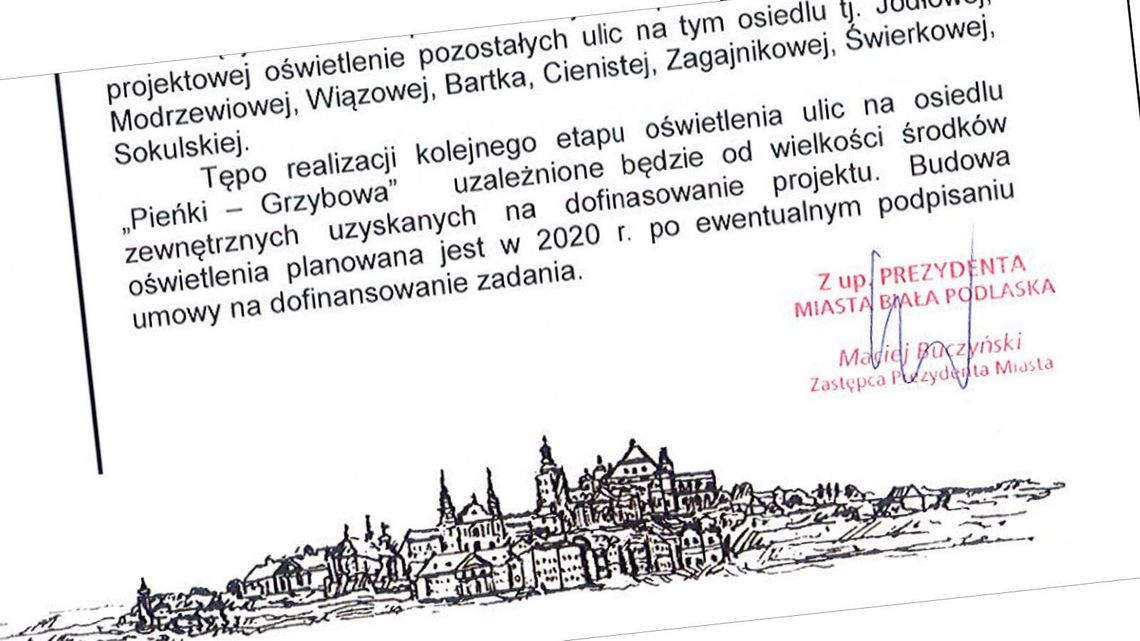 Radny pisze w sprawie remontu, miasto odpowiada. Z rażącym błędem
