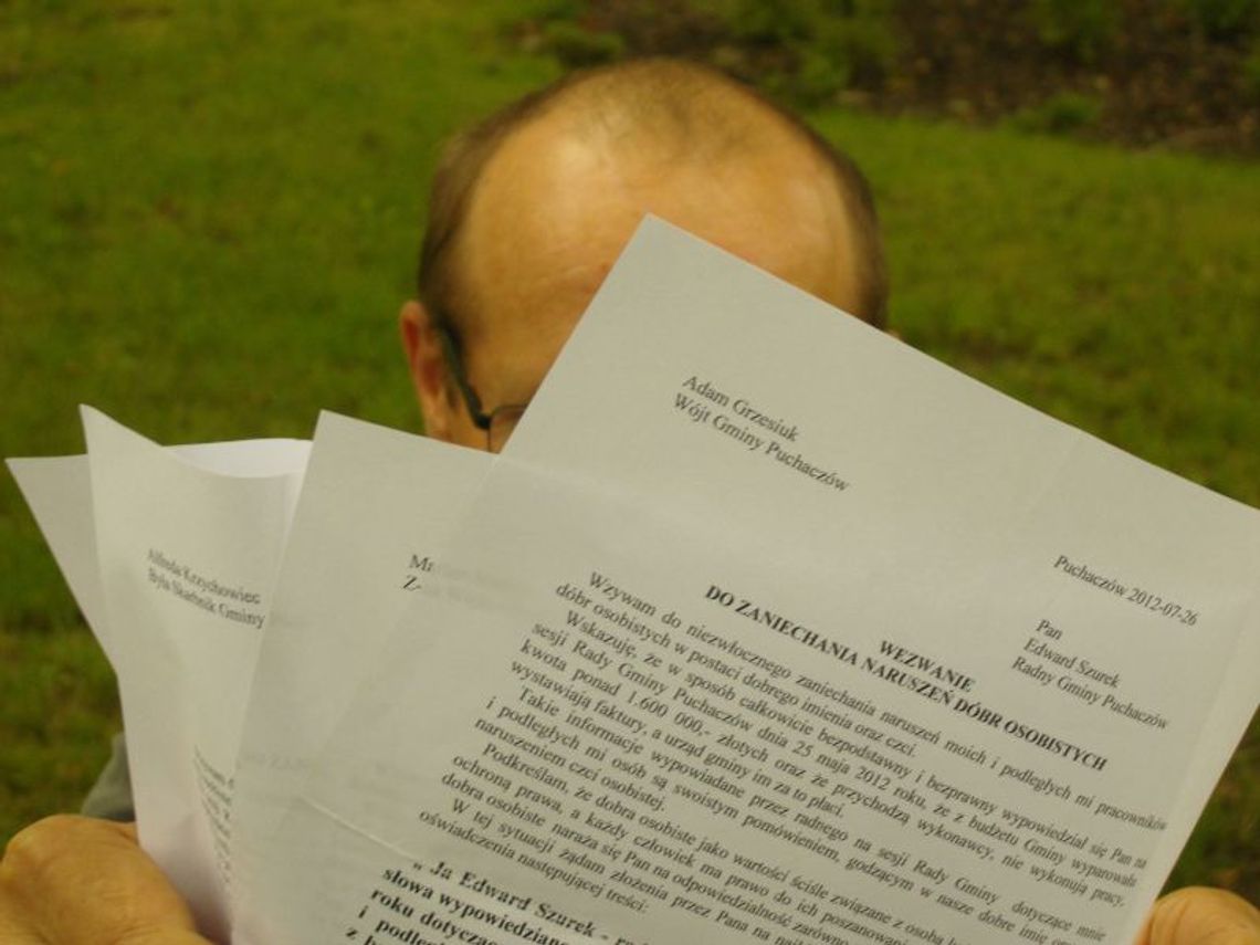 Radny przypomniał o wyroku wójta. Teraz wójt chce go pozwać Radny przypomniał o wyroku wójta. Teraz wójt chce go pozwać