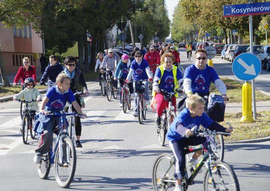 Rajd rowerowy i festyn w Świdniku: "O Błękitną Koszulkę Serca"