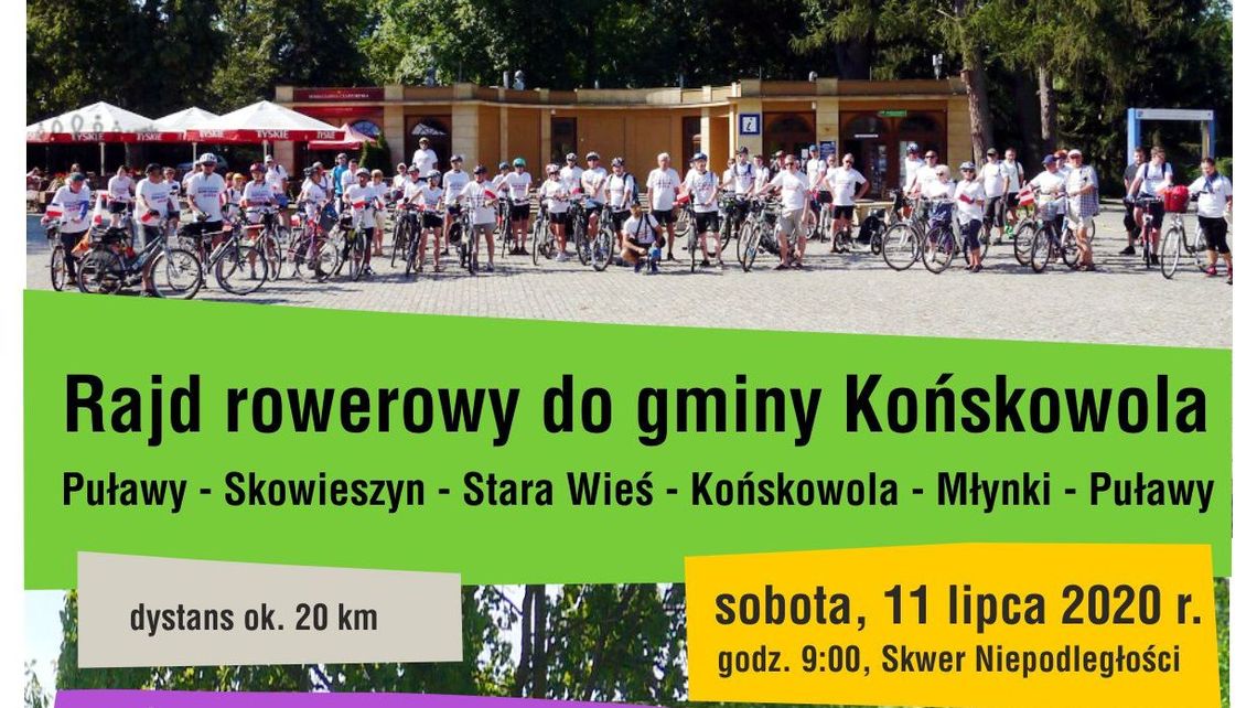 Rajd rowerowy w Puławach