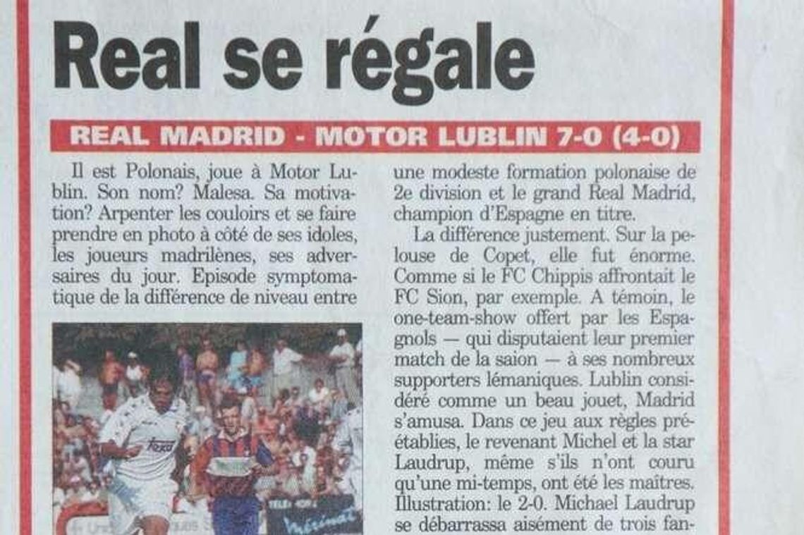 Real Madryt - Motor Lublin 7:0. Ale wynik nie był istotny