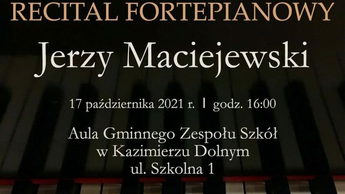 Recital fortepianowy w Kazimierzu Dolnym