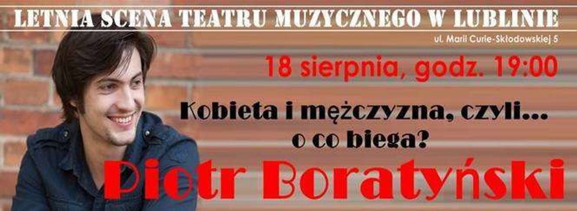 Recital Piotra Boratyńskiego w Teatrze Muzycznym 