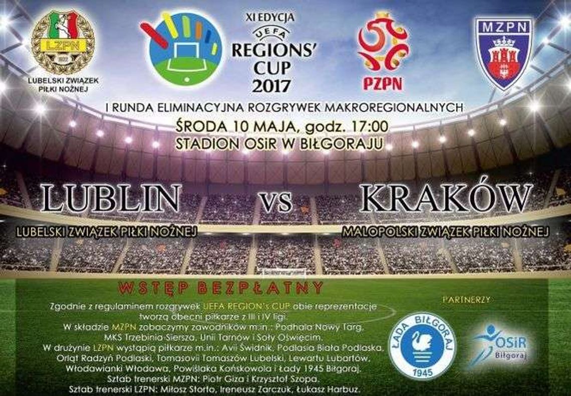 Regions Cup: Reprezentacja LZPN gra dzisiaj o awans w Biłgoraju