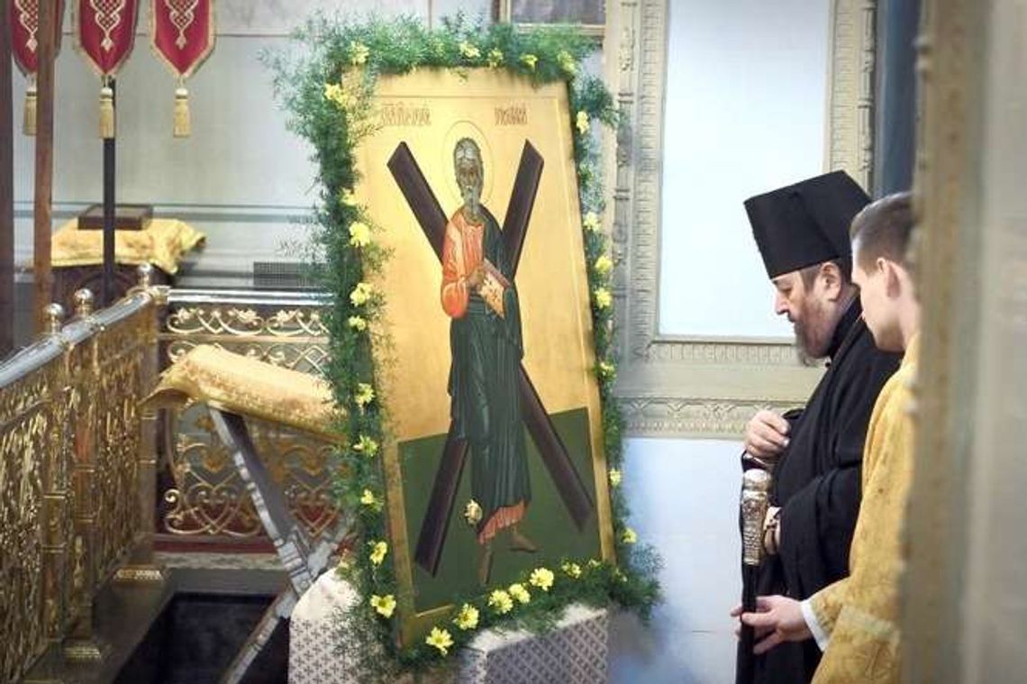 Relikwie św. Apostoła Andrzeja Pierwszego Powołanego w cerkwi w Lublinie (zdjęcia)