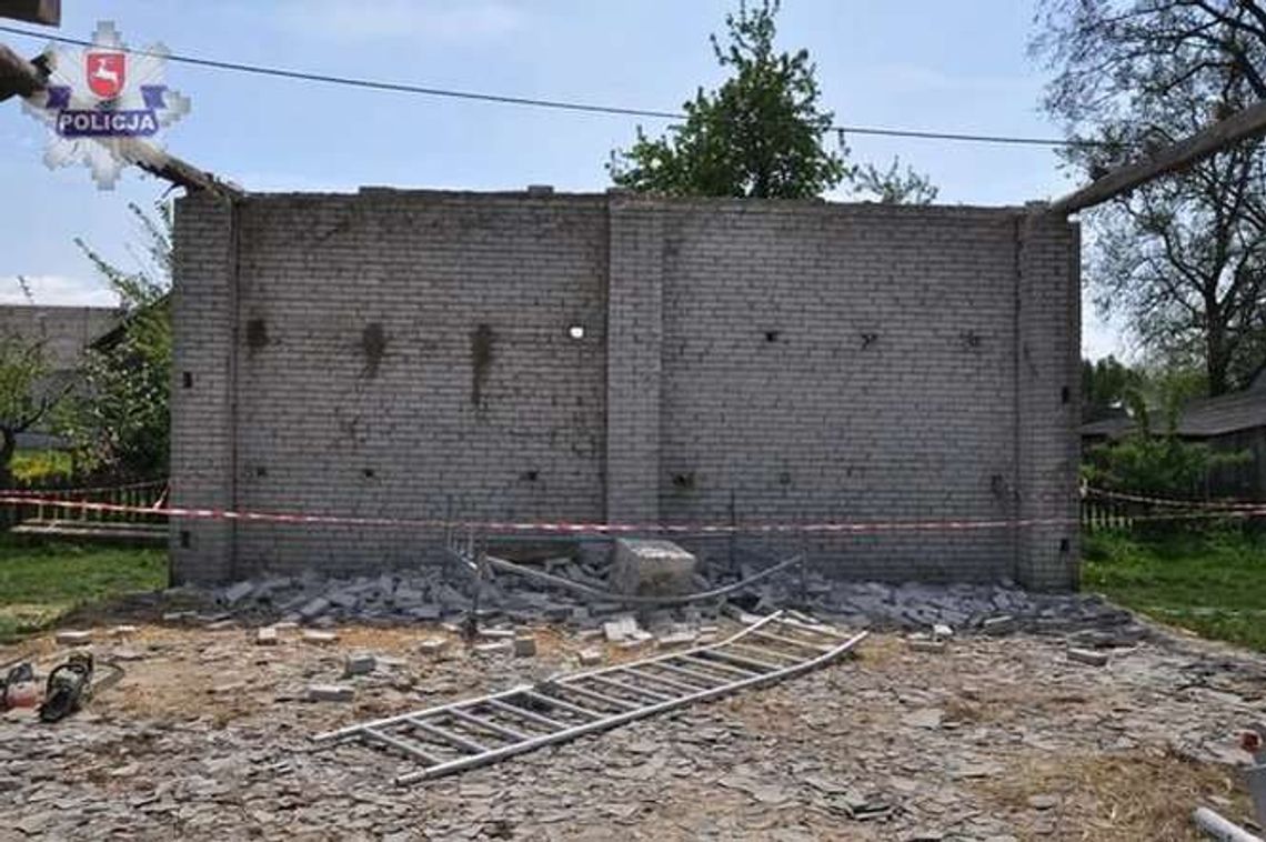 Remontował budynek, przewróciła się na niego ściana