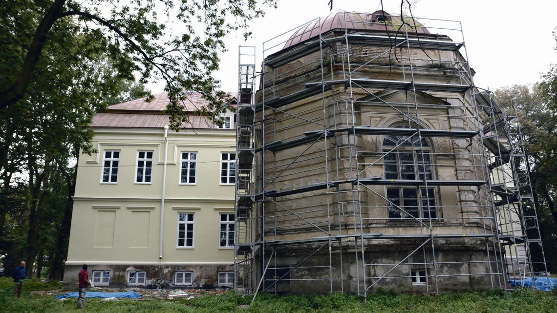 Renowacja pałacu w Kijanach. Prace idą szybko Renowacja pałacu w Kijanach. Prace idą szybko