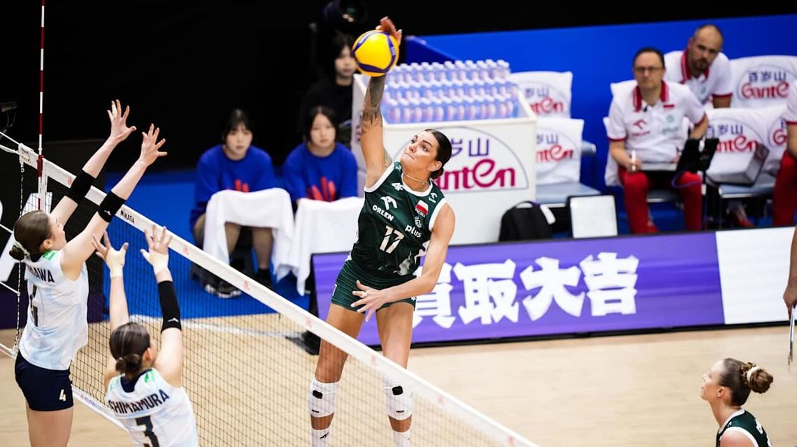 Reprezentacja Polski siatkarek przegrała z Japonią w Lidze Narodów 1:3