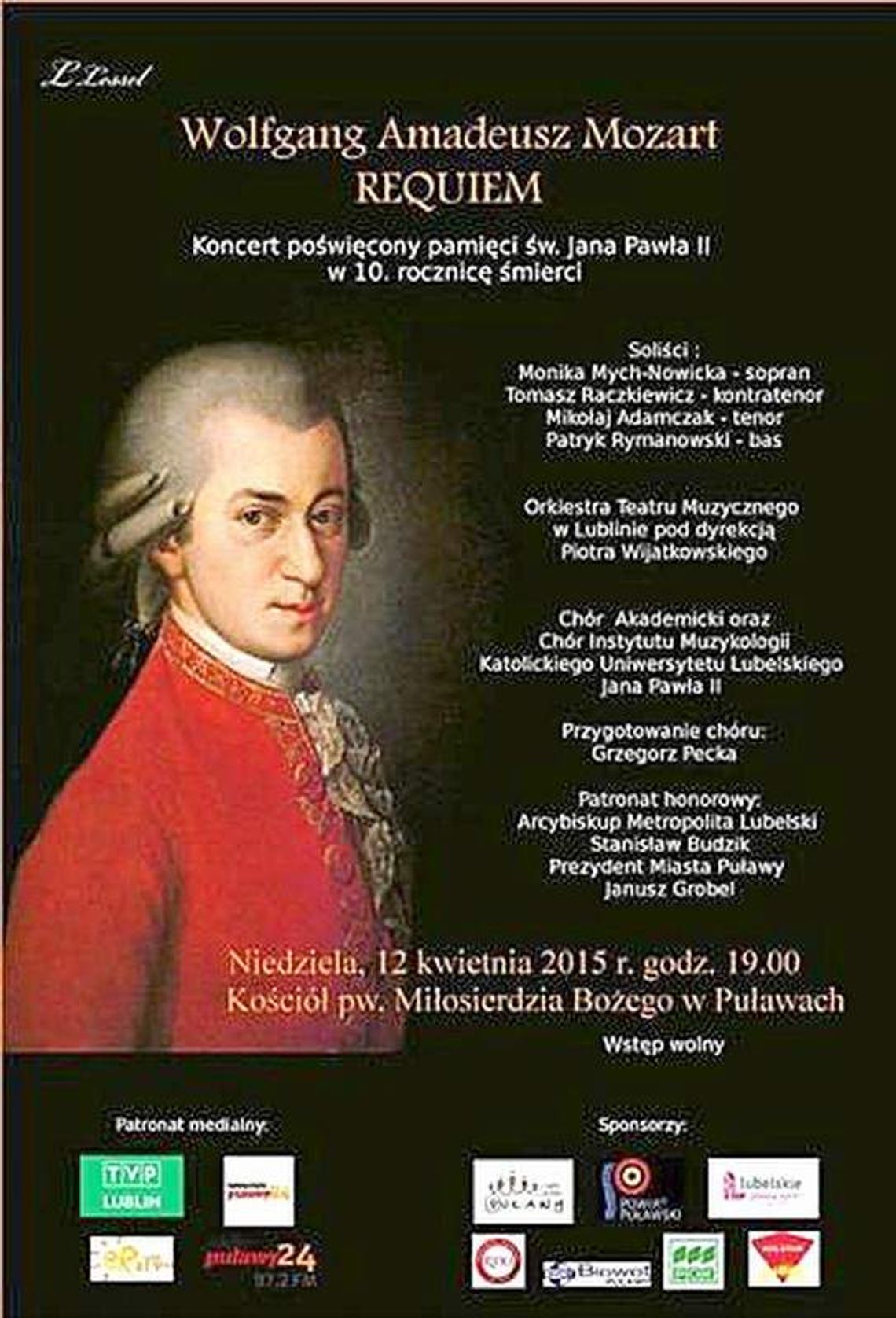 \"Requiem” Mozarta w Puławach. Pamięci Jana Pawła II