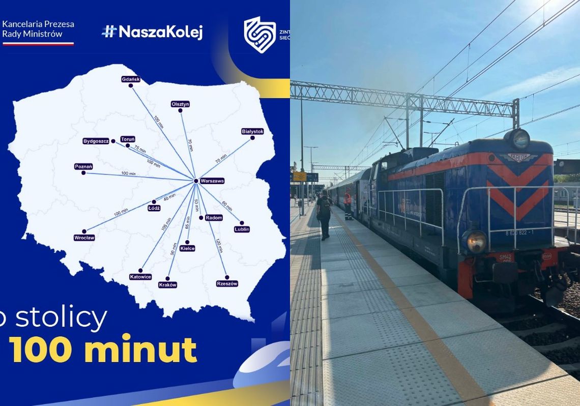 Z Lublina do Warszawy w godzinę. Trzy miasta Lubelszczyzny połączone z Polską Z Lublina do Warszawy w godzinę. Trzy miasta Lubelszczyzny połączone z Polską