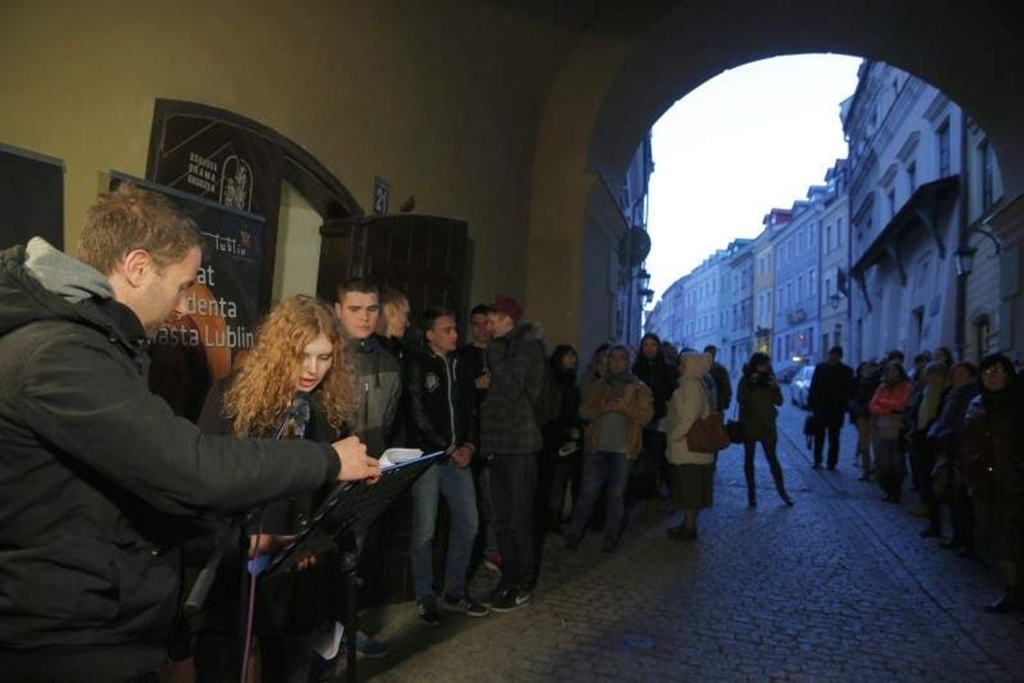 Rocznica likwidacji lubelskiego getta. Odczytywali nazwiska mieszkańców Rocznica likwidacji lubelskiego getta. Odczytywali nazwiska mieszkańców
