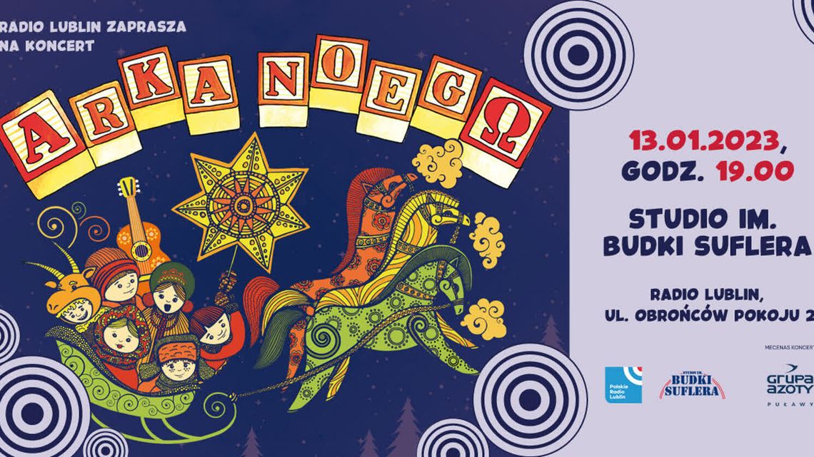 Rodzinny koncert w Radiu Lublin. Na scenie Arka Noego