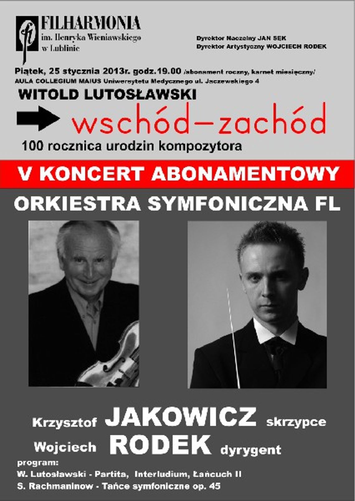 Rok Witolda Lutosławskiego. Krzysztof Jakowicz w filharmonii