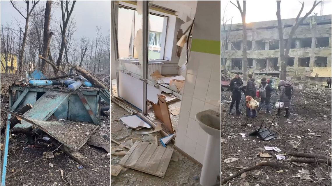 Rosjanie zrzucili bomby na szpital dziecięcy w Mariupolu