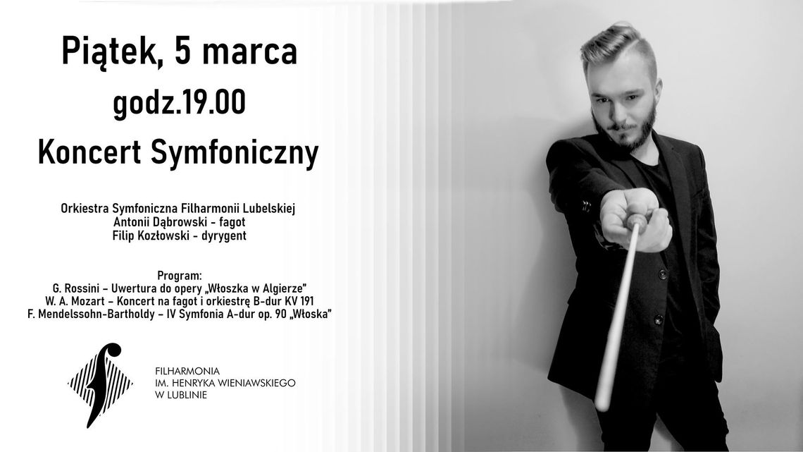 Rossini/Mozart/Mendelssohn. Koncert w Filharmonii Lubelskiej
