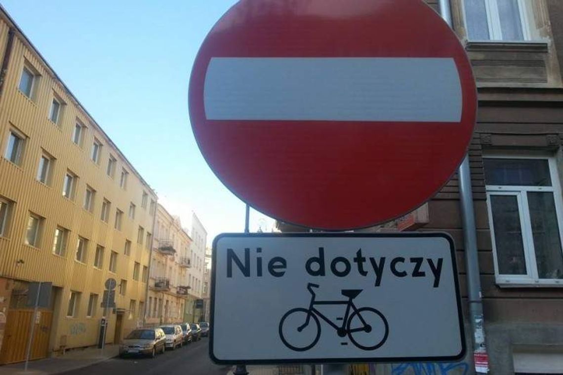 Rowerem pod prąd na czterech ulicach w centrum Lublina. Jest zgoda, ale warunkowo