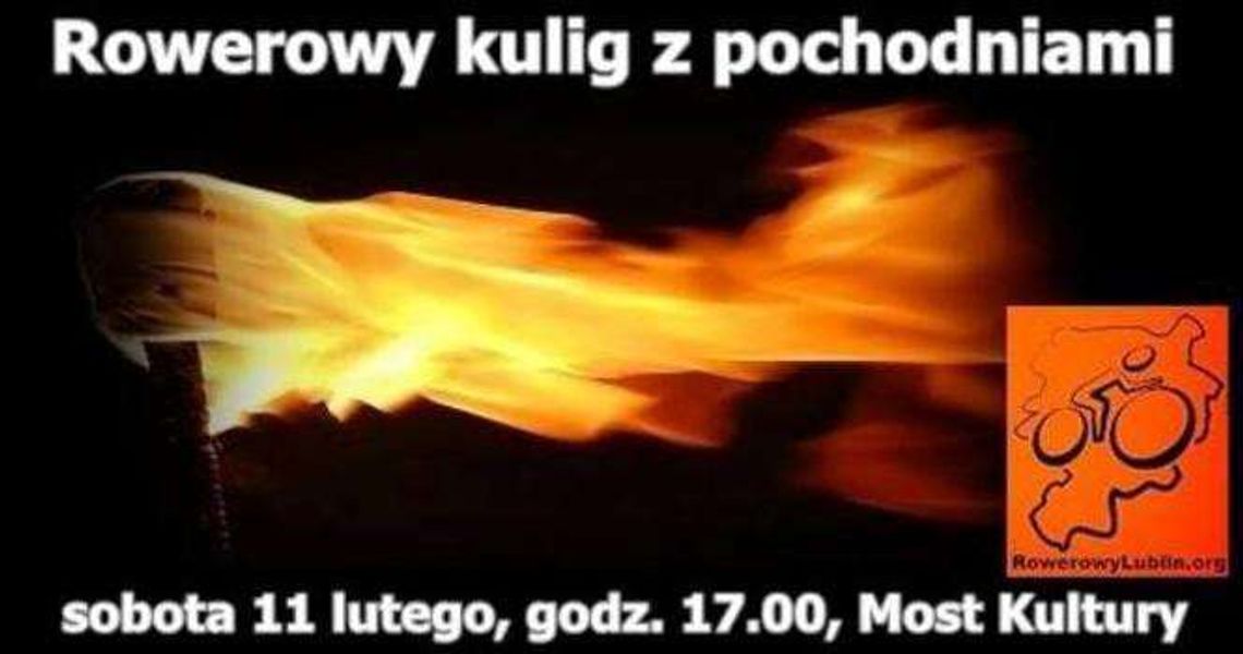 Rowerowy kulig z pochodniami Rowerowy kulig z pochodniami