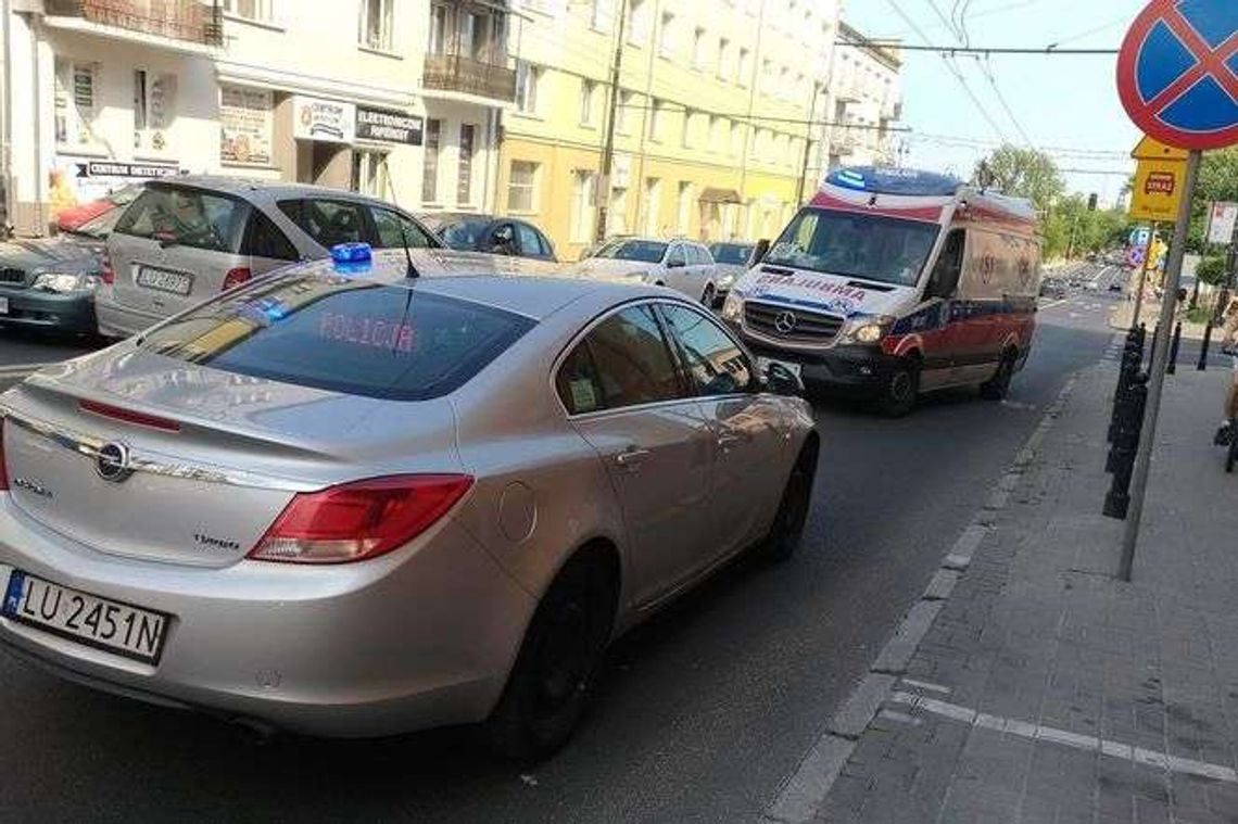 Rowerzysta wywrócił się w trakcie jazdy. Trafił do szpitala