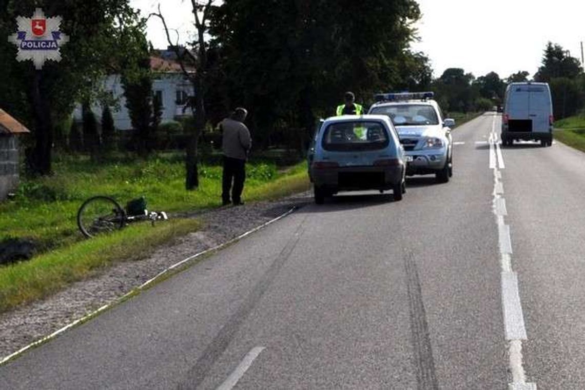 Rowerzystka nagle postanowiła skręcić. Kierowca nie zdążył wyhamować