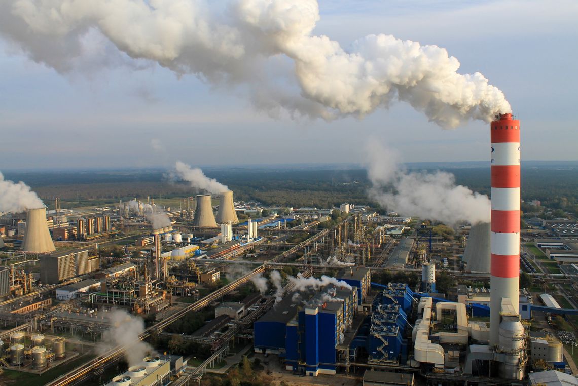 elektrociepłownia w Puławach, dym z komina