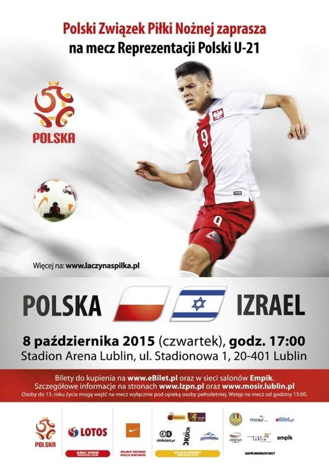 Rozdają za darmo wejściówki na mecz Polska - Izrael