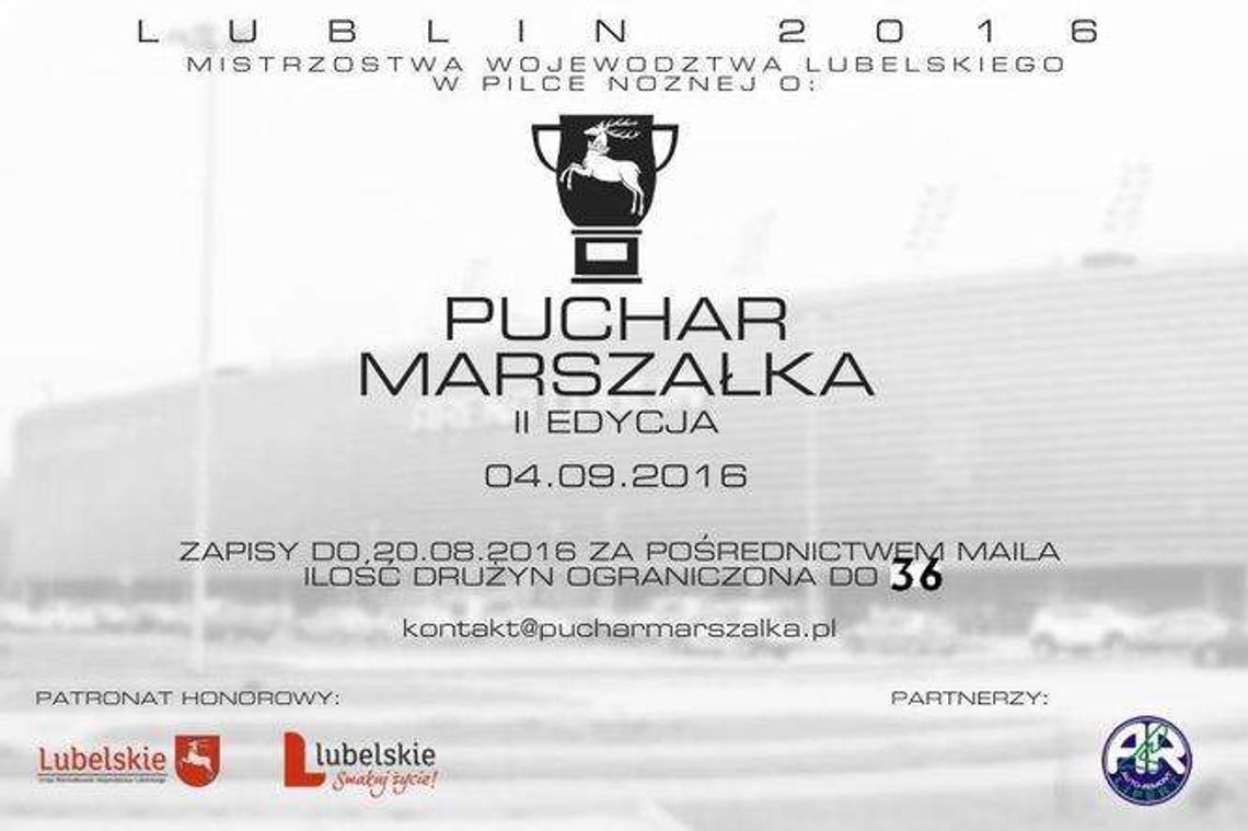 Rozpoczęły się zapisy do II turnieju o Puchar Marszałka