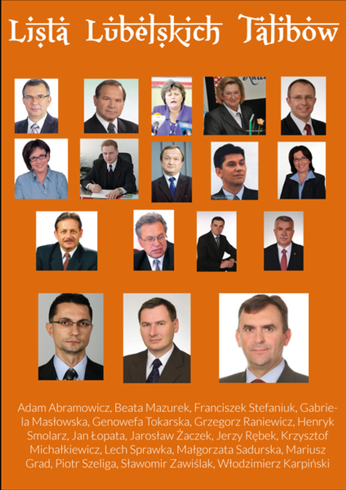 Ruch Palikota pokazał \"Listę Lubelskich Talibów” Ruch Palikota pokazał \"Listę Lubelskich Talibów”