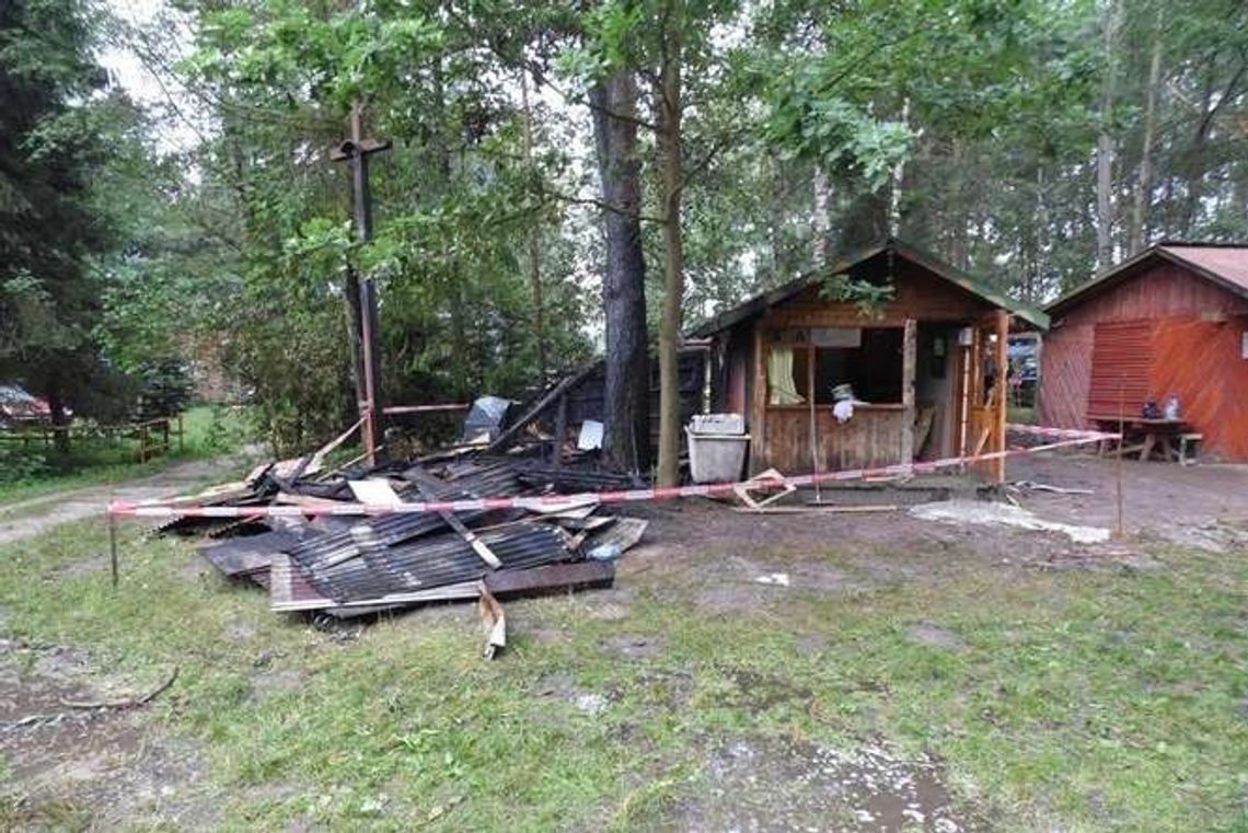 Rudka Starościańska: Spłonęła kapliczka i domek letniskowy