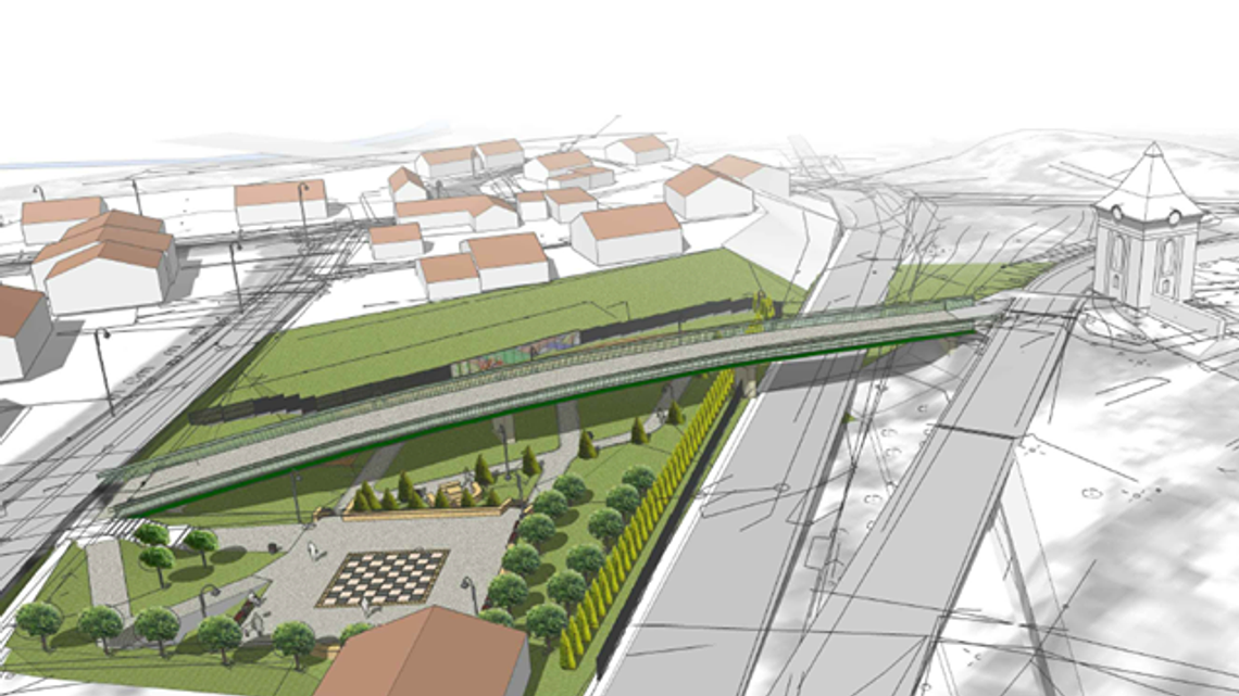 Rusza budowa kładki w Łęcznej. W kolejce stoi kamienica