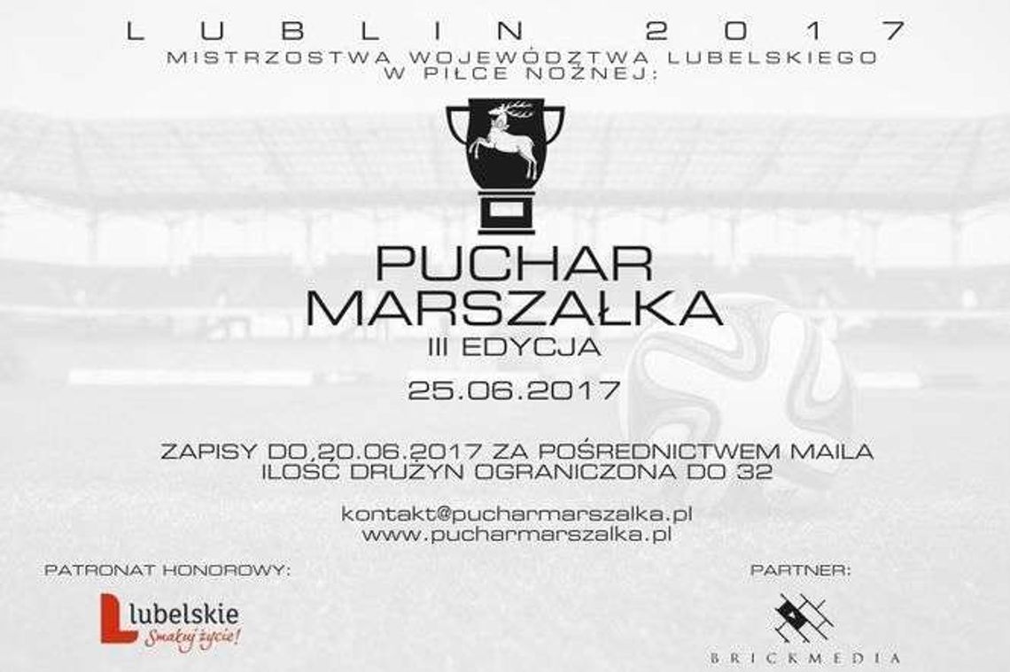 Rusza turniej o Puchar Marszałka. Zgłoś drużynę do rozgrywek