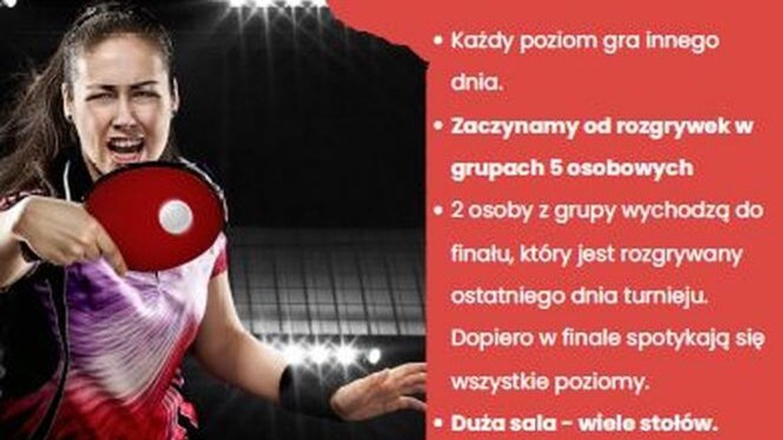 Ruszyły zapisy na mistrzostwa Lubelszczyzny w tenisie stołowym. Cztery kategorie do wyboru