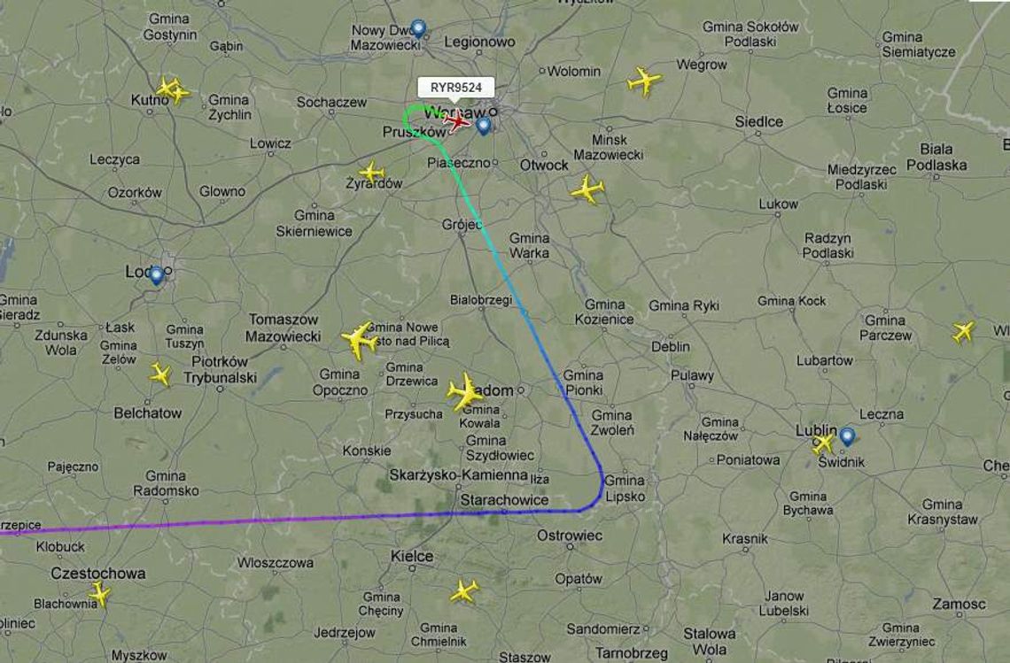 Ryanair poleciał prosto do Warszawy