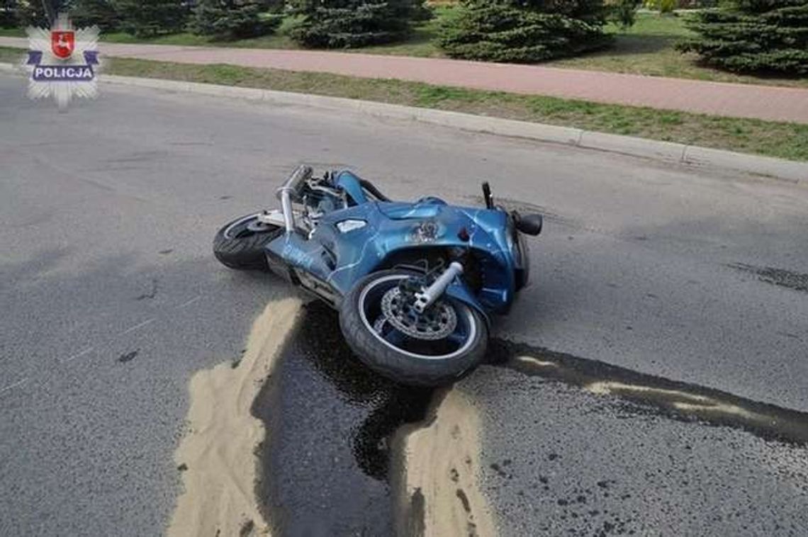 Ryki: BMW zderzyło się z motocyklem (zdjęcia)