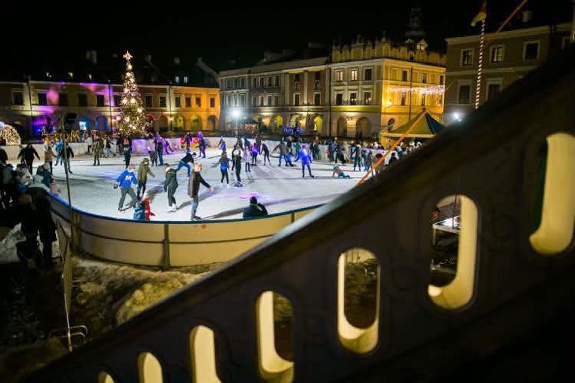 Rynek Wielki znów zamarznie! Zamojskie lodowisko wraca pod Ratusz Lodowisko Rynek Wielki Zamość