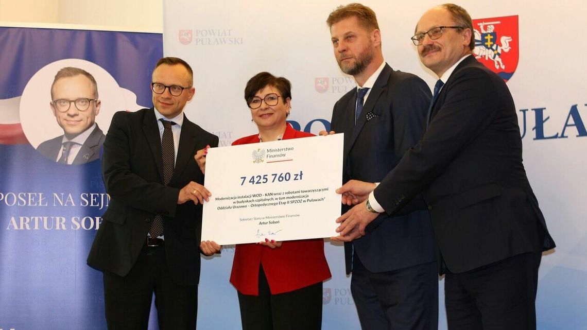 Rządowe miliony dla puławskiego szpitala. Na dokończenie remontu