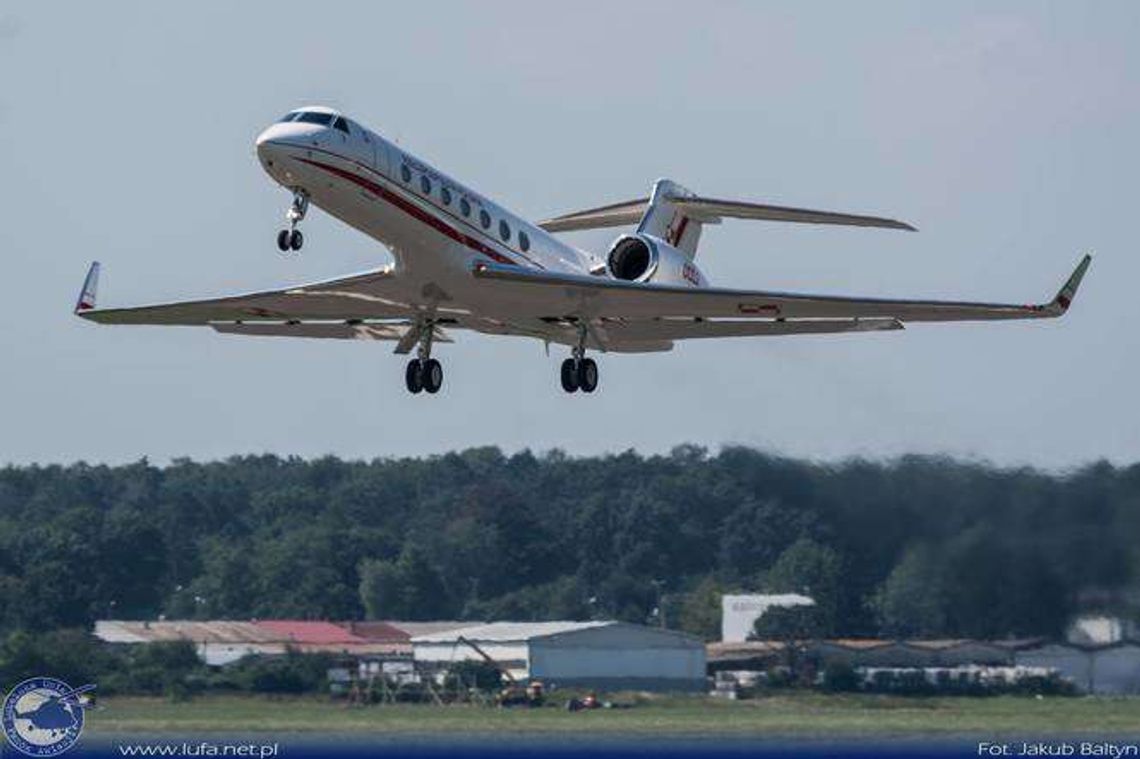 Rządowy samolot dla VIP-ów znów nad Lublinem (zdjęcia)