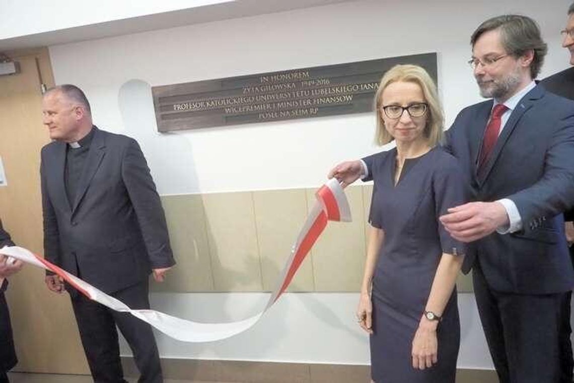 Sala na KUL pamięci Zyty Gilowskiej. Przyjechała minister finansów