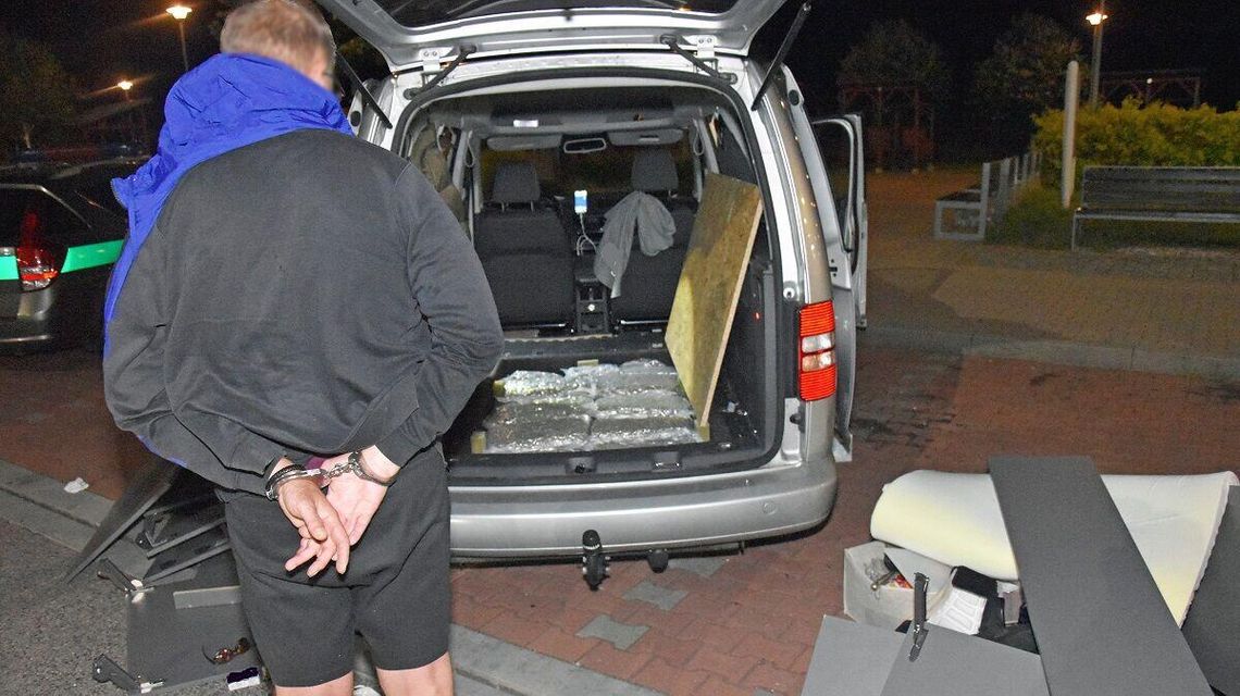 Samochód naszpikowany narkotykami. To susz wart 1,4 mln zł