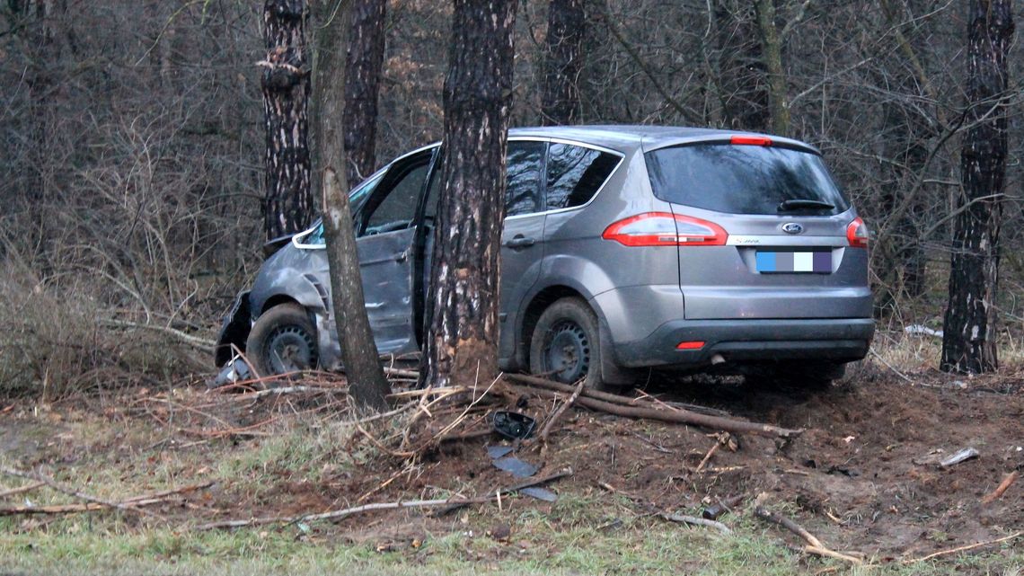 Samochód uderzył w drzewo. Kolejny wypadek na ul. Dęblińskiej w Puławach