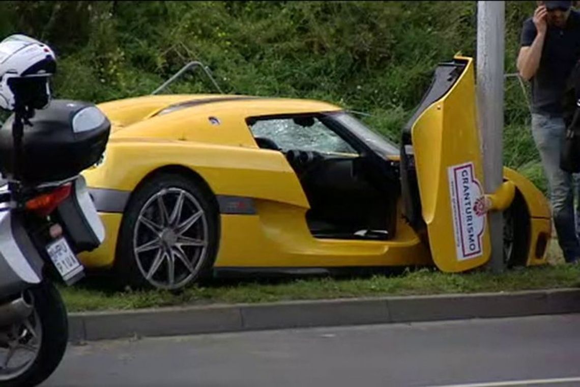 Samochód wjechał w widzów na Gran Turismo Polonia (wideo)