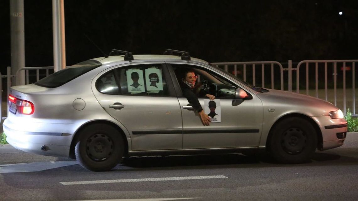 Samochodowy protest kobiet w Lublinie