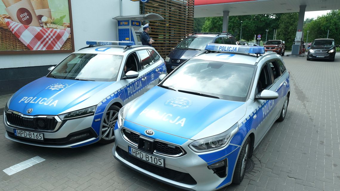 Samochody miały się „zepsuć” na stacji paliw Orlen w Lublinie. Ale przyjechała policja