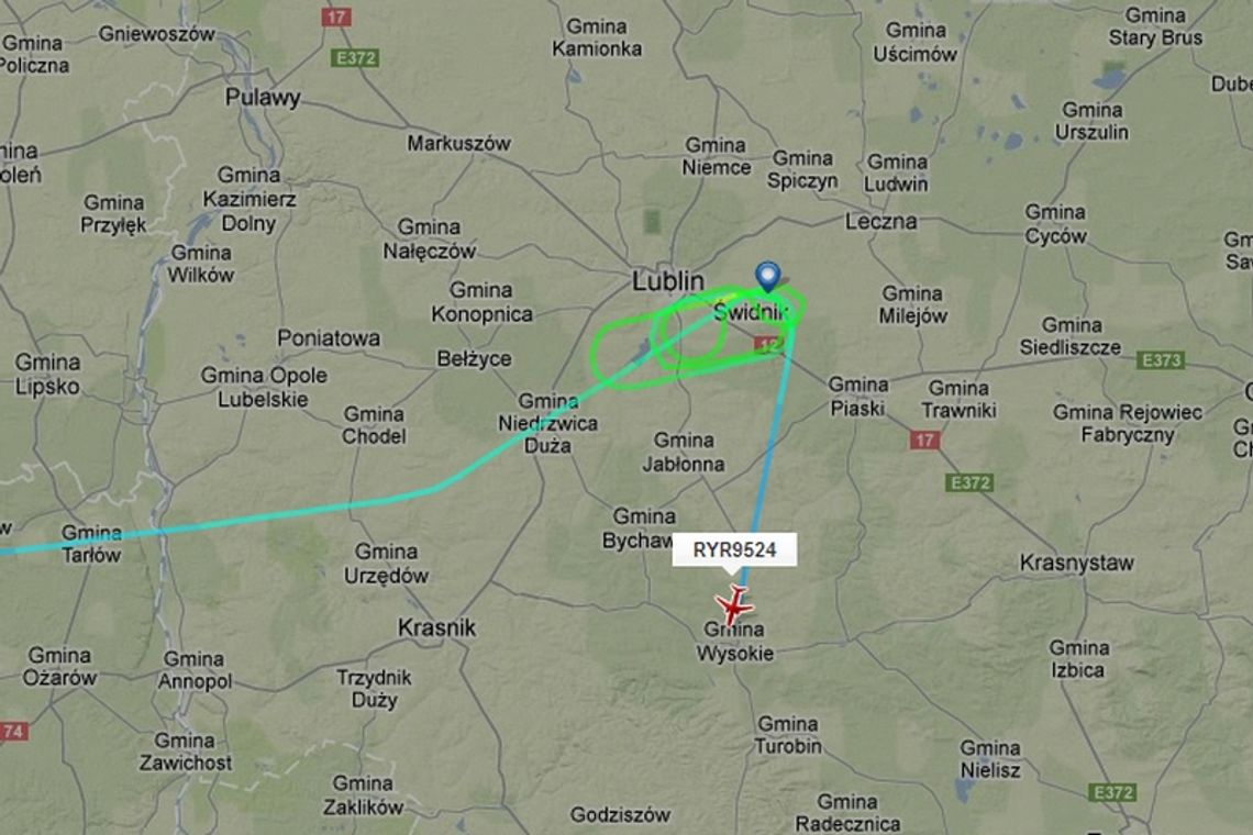Samolot z Londynu nie wylądował w Lublinie. Odleciał do Rzeszowa