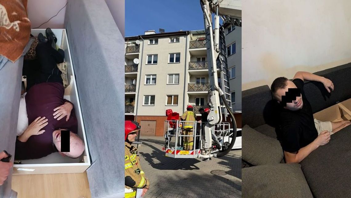 Schowali się rutynowo – w wersalce